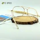 FC Blue Light Blocking Glasses Pilot metal Eyeglasses Frame Unisex styles