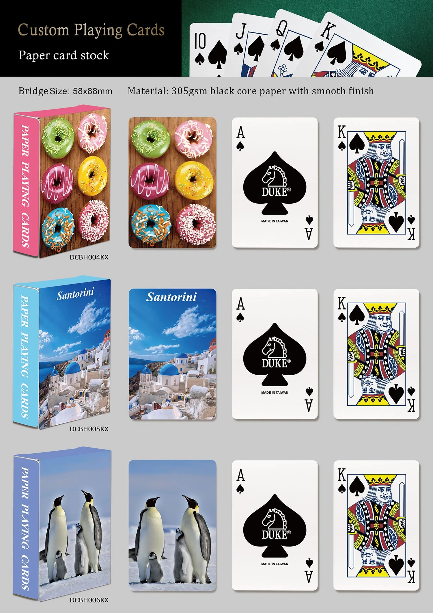 gift paper playing cards