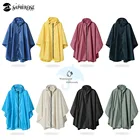 Raincoat Poncho Hooded Waterproof for Adults Men Women with Pockets
