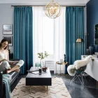 Home Textile 100% Polyester Italy velvet fabric curtain for sale