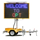 OEM China Manufacturer Solar Battery Powered Programmable Mobile Amber LED VMS Display Signs for Traffic Control