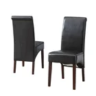 Living Room Chairs Leather Living Room Chairs Furniture Black Pu Leather Dining Chairs