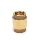 Brass Vertical non-return Spring Check Valve PN20 FXF Plastic or Brass Spindle Stem light weight