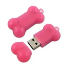 Promotional Bone Shape Silicone USB Flash Drive With customized Logo