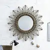 /product-detail/bedroom-sunny-round-decorative-woven-wood-wicker-willow-frame-rattan-wall-mirror-62012573869.html