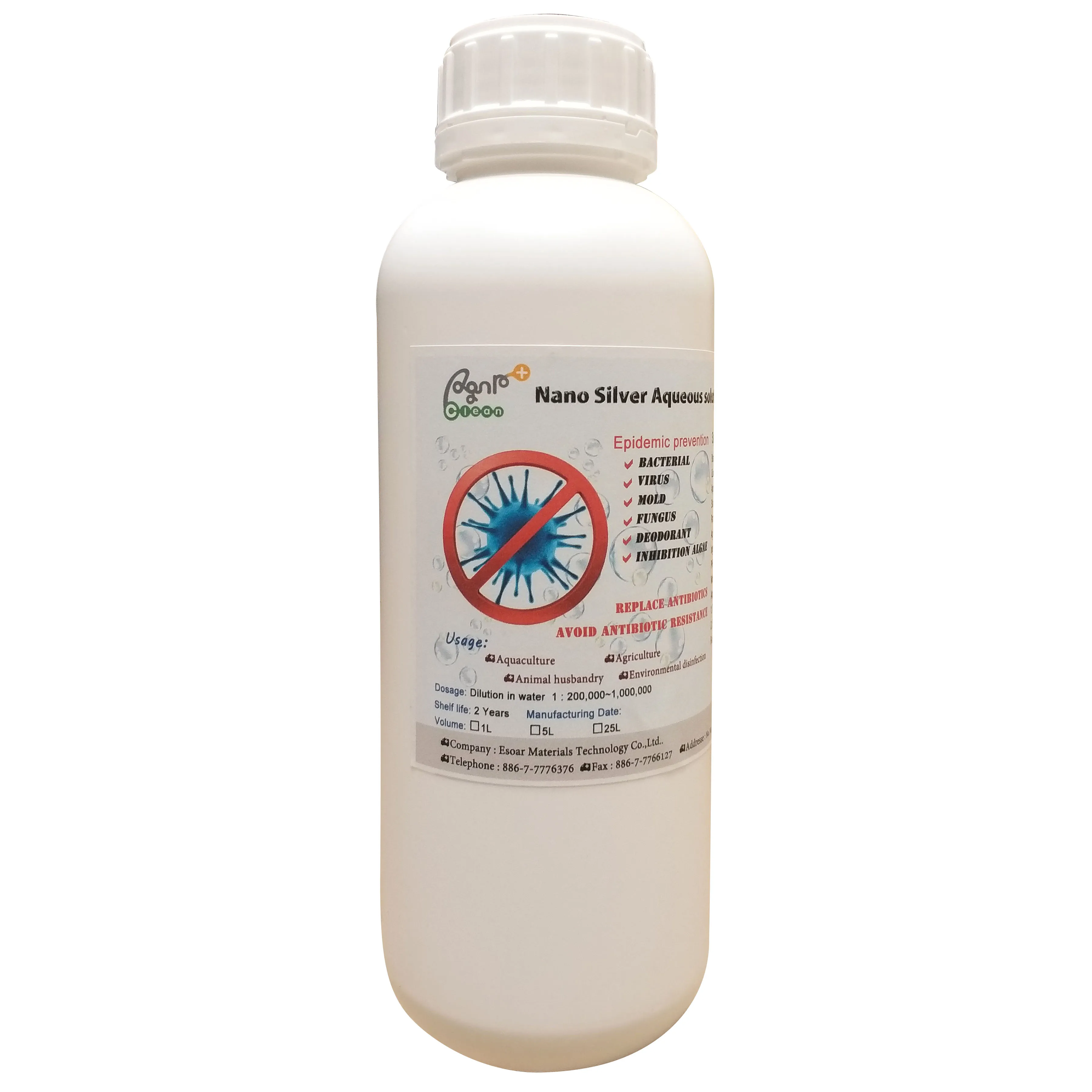 10000ppm nanosilver colloidal antivirus solution