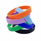 Hot Selling Cheap Bulk Custom Size Plain Style Silicone Wristbands