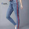 2019 New Arrival Young Women Jeans Girls Sexy Denim Jeans With Side Strip Hot Sale High Quality Pants