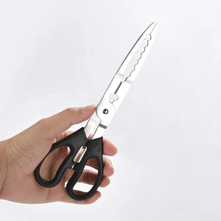 Kitchen Fish Cutting Stainless Steel Fishing Scissors Long Scissors