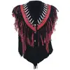 HMB-0365A, Biker Suede Leather Vests Beads Work Fringes Western style waistcoat