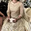 Exclusive Indian & Pakistani wedding dress with 3D Embroidery heavy zaridosi work -2019