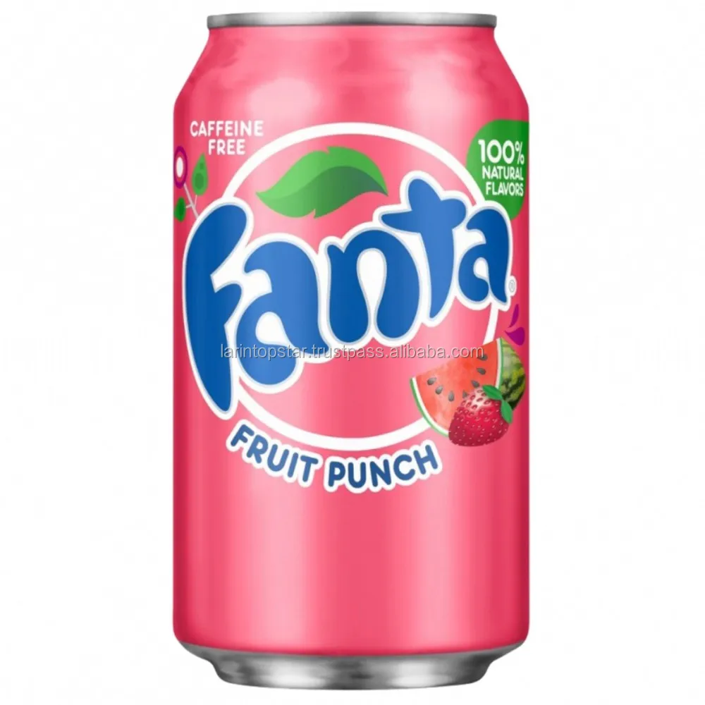 fanta fruit punch can carbonated soft drinks