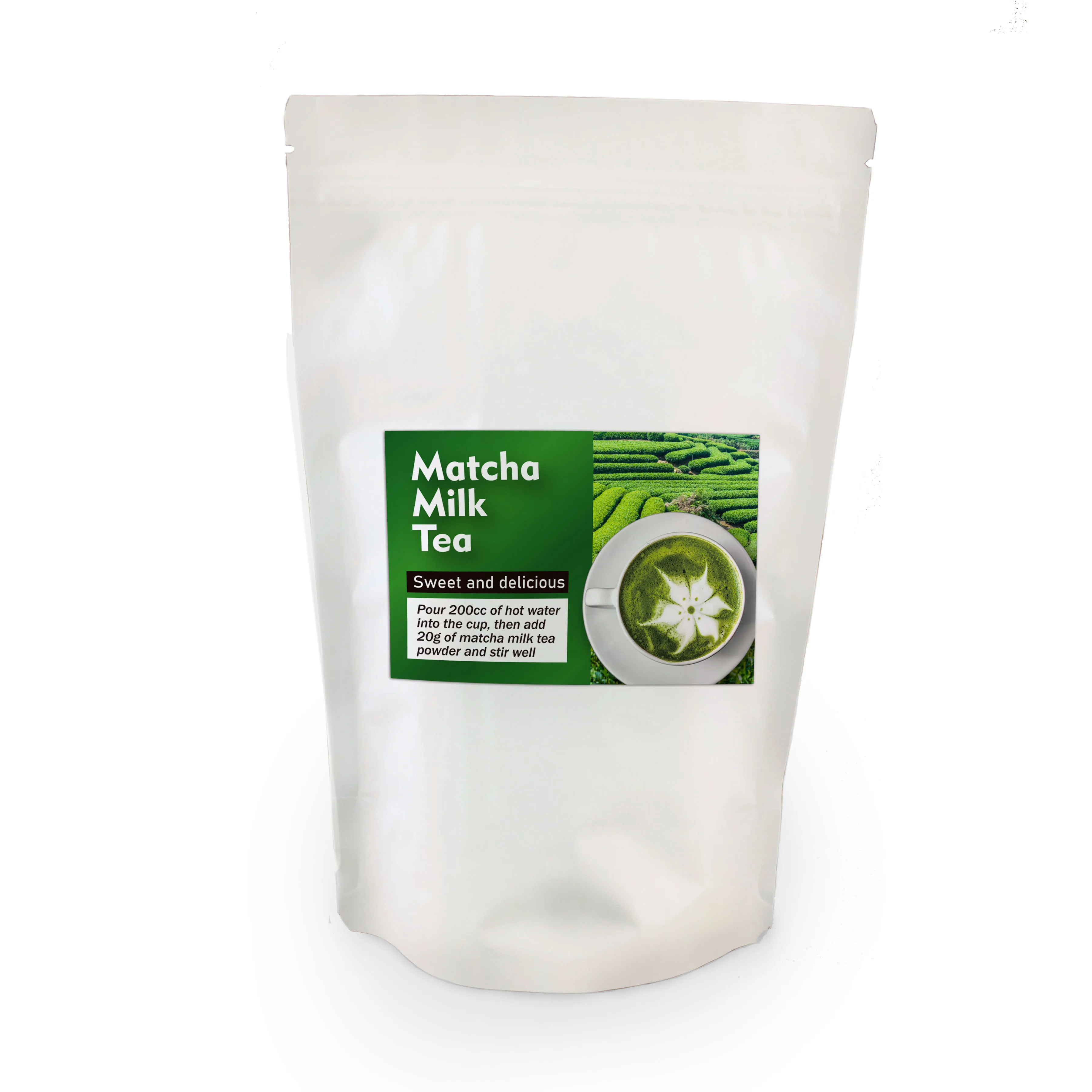 highest grade organic matcha green tea milk powder for instant