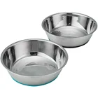 high quality pet dog bowl stainless steel bowls with Christmas patterned logo