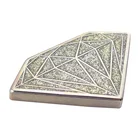 Custom Metal Coin Coinmetal Coin Metal High Quality Custom Diamond Shaped Glitter Epoxy Metal Coin
