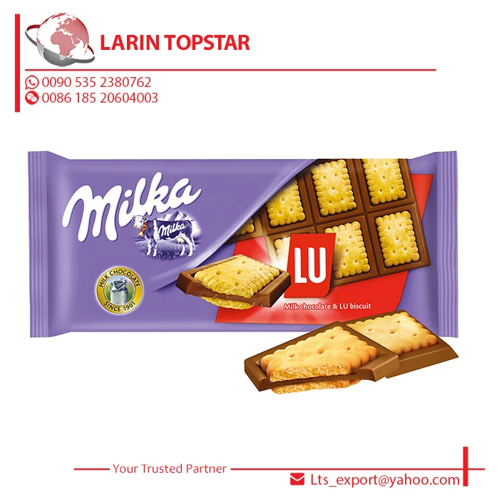 Milka chocolate bar Milka LU Biscuit 35 г (MILKA CHOCOLATE в разных размерах) Mondelez