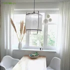 Suitable for use in hotel bedrooms AY lighting modern minimalist style creative bamboo pendant lamp Fabric chandelier