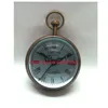Vintage Brass Antique Gimbled Compass Style Nautical Maritime Ship Desk Clock Decor