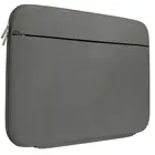 Gray Neoprene and Lycra Dust Cover Sleeve Bag with Front Accessory Pocket for 13 inch MacBook and Laptops
