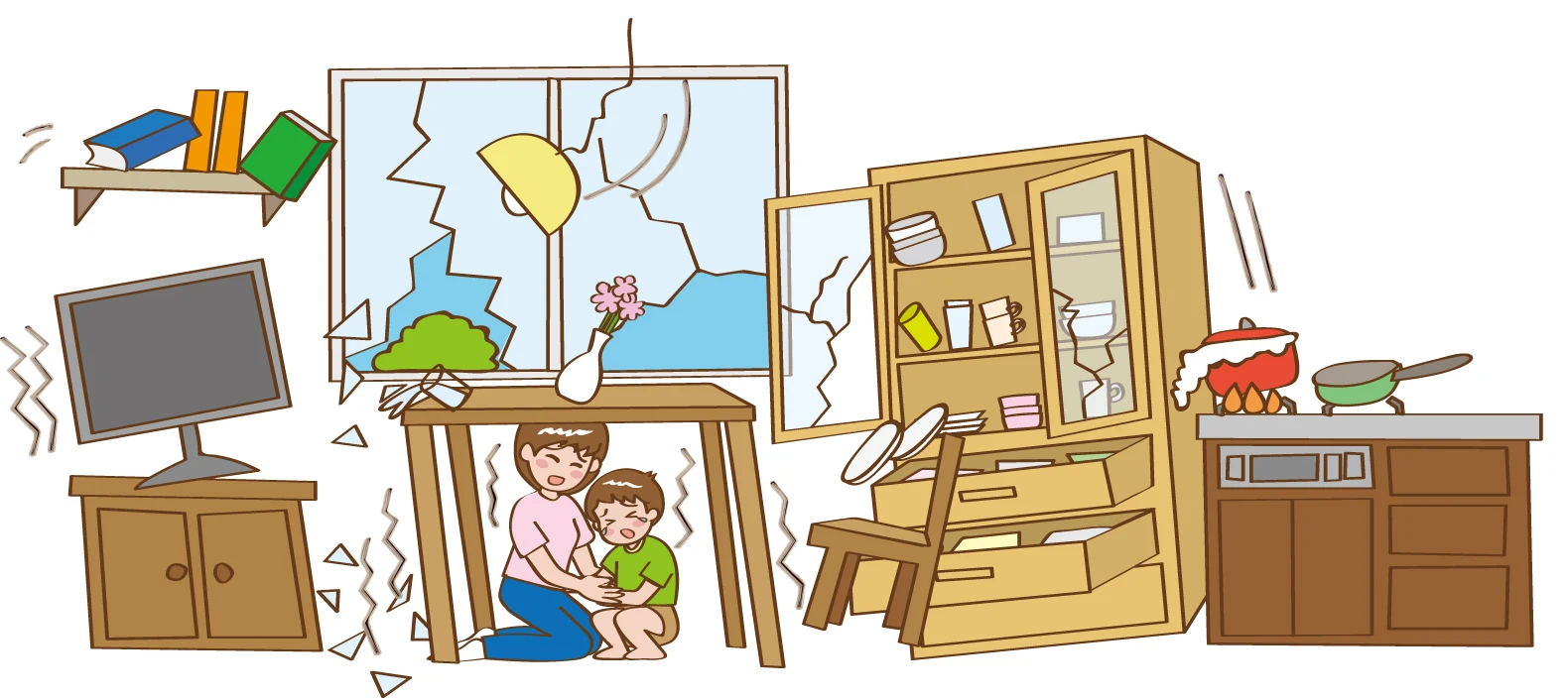 Иллюстрации для дошкольников землетрясение