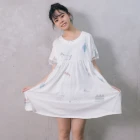 Cotton Dresses 2020 New Design Lovely Cotton Women Summer Short Sleeve Casual Dresses