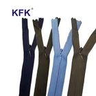 4# # 5 24 Inch Reversible Custom Pull Dress 3# Invisible Zipper Roll Closed End Stopper Triton Hidden Zip