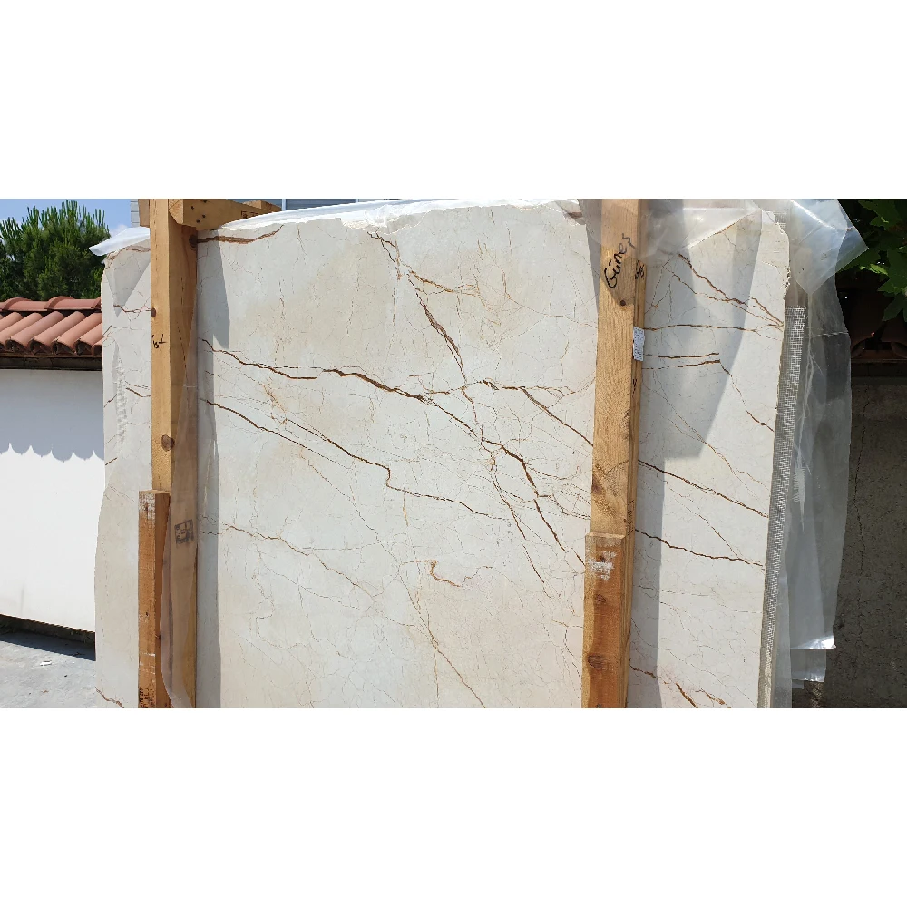 2023 Sofita Gold Beige Marble Polished Slabs Wall Floor Decorative