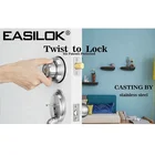 Lock Door Door Door Lock EASILOK-Twist To Lock Your Deadbolt Front Door Lock Keyless