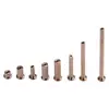 8PCS/ Set Gold Copper Nail Brass Plug Golf Weight Weights For .335 .355 .370 Tip Steel Shaft 2g 4g 6g 8g Club Head Kits