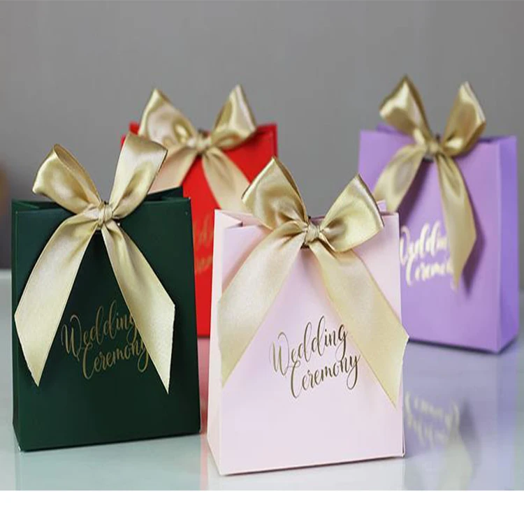 mini small luxury paperbag fancy favor wedding door paper gift