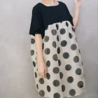 Dresses Dress High-quality And Beautiful Ladies' Dresses 100% Cotton/Printed Organza Loose Dress