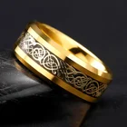 Tungsten Ring Tungsten Ring Ring Ring Gold Plated Tungsten Steel Ring With Laser Engrave