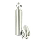 Factory Direct Sale 0.5L Cylinder aquarium co2 bottle tank with W21.8 on/off valve for aquarium plant