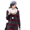 Women winter scarf adult crochet snood tube scarf shawl wrap ladies neck warmer knitted solid color wrap