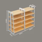 MINISO Style Wooden Display Rack Shelving Supermarket Shelves for Sale
