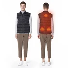 Winter Outdoor Heating Element Sleeveless Electric Heated Down Vest With Cheap