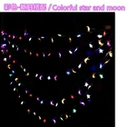 ramadam string light moon and star decorative party event light decoration