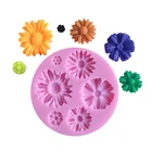 Wholesale Round Flower Soap Silicone Fondant Chocolate Lace Cake Decorating Tools Mold