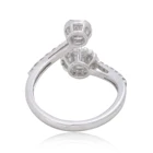 Beautiful Natural Handmade Emerald Gemstone 18k Gold Diamond Ring Jewelry