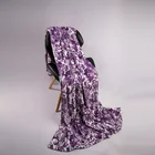 Wholesale Cozy Classic Pattern Printing Flannel Fleece Bed Blanket
