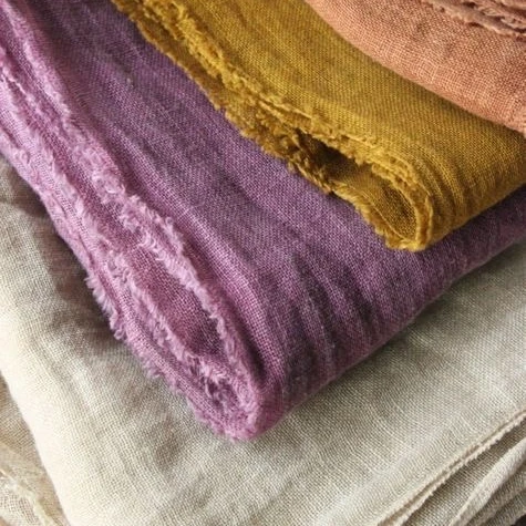 Zona de origen francés lavado tejido de lino puro para la ropa de cama