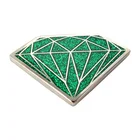 Metal Coin Coinmetal Metal Coin High Quality Custom Diamond Shaped Glitter Epoxy Metal Coin