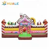 Factory price candy inflatable mini jumping trampoline castle combo