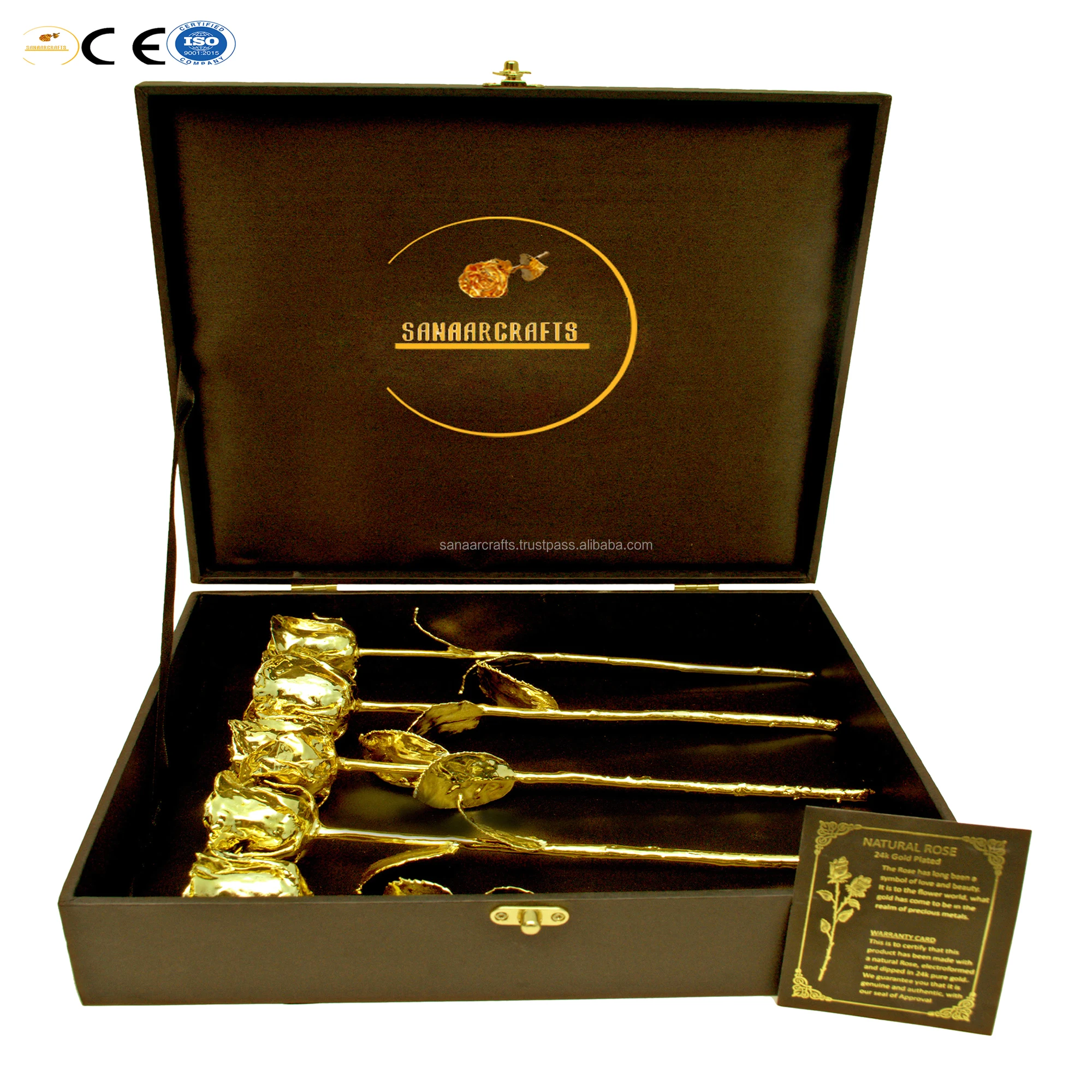 direct factory sale of innovative gold rose with 24k gold plated