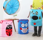 Hotsale Nylon Cloth Laundry Basket Storage Bag Dirty Clothes Toy Box Bathroom 46*34cm 0.26 kg