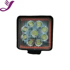 Hot Sale 12V 27W Square Auto LED Work Light with Halo Ring Emark Offroad Spot/Flood Working Lamp Auto Light Parts