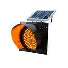 Factory Price Solar Power Yellow Traffic Flashing Warning Signal Light for sale