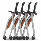 Office Simple Design Cheap Pp Office Chairs Stackable Office Chair With Armrest