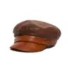 Fashion Leather Cabby / Fisherman Cap