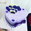 Decorating the birthday cake by Chocolate Mold